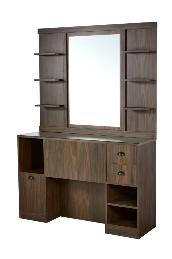 Circle Brown Foncé – Coiffeuse Miroir