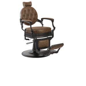 Fauteuil barbier marron