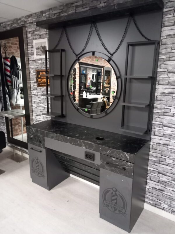 Barber One Gray - Mueble de Barbero – Image 3