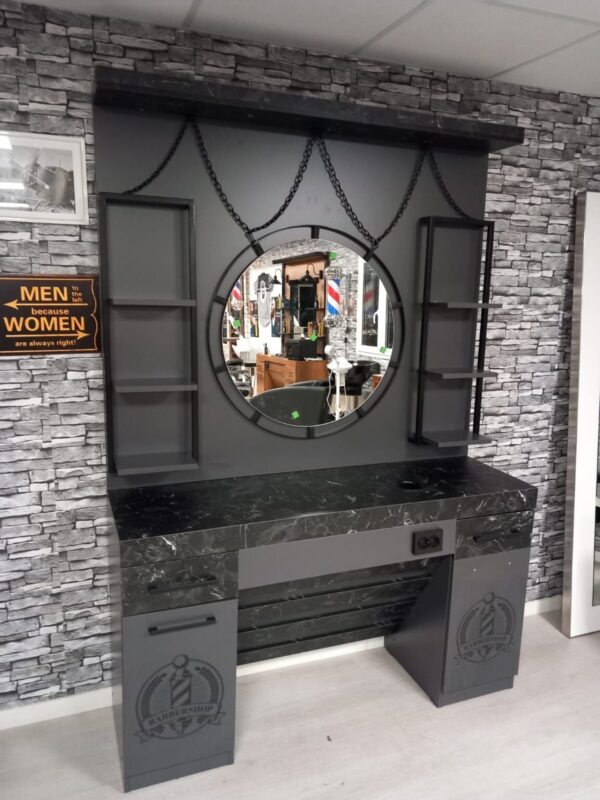 Barber One Gray - Mueble de Barbero