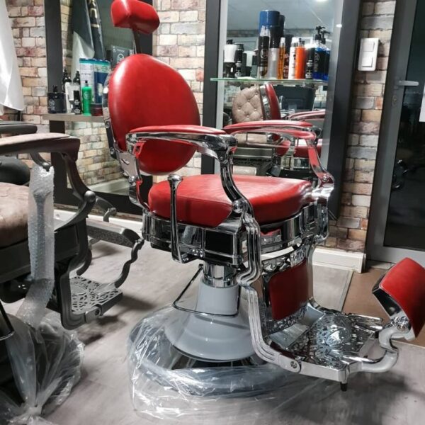 Classic Rojo - Sillón de Barbero – Image 2