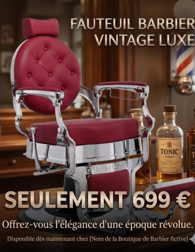 Fauteuil Barber Bordeaux