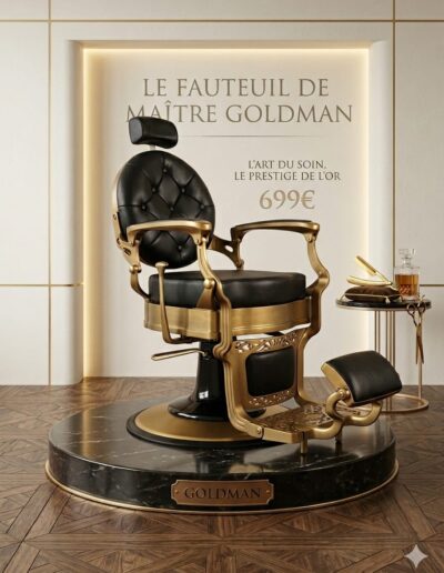 Fauteuil Barber Gold