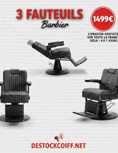 Offre 3 fauteuils cuir