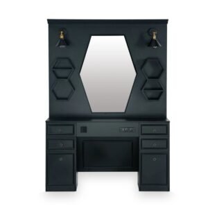 poste barber miroir hexagonal